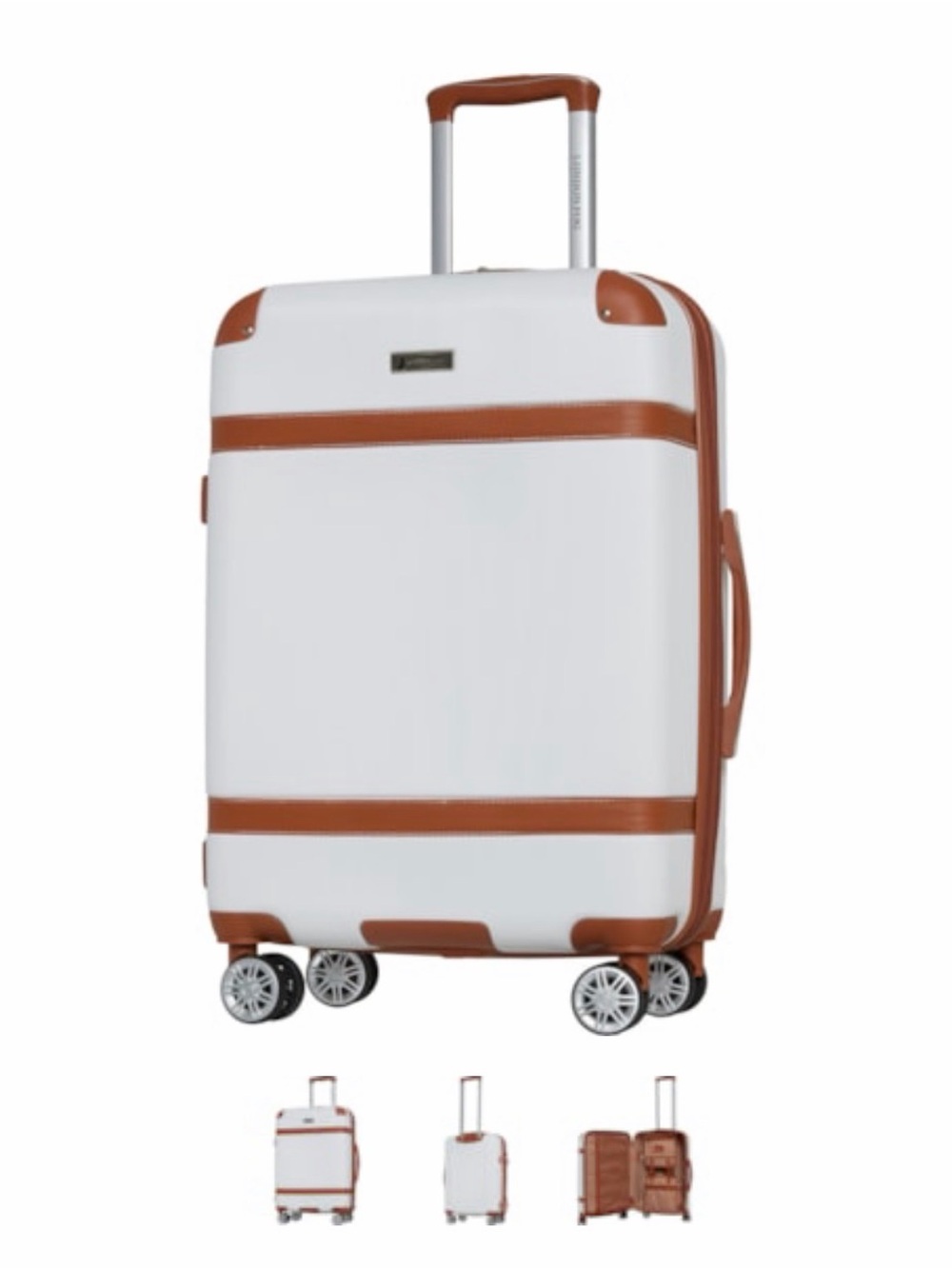 London Fog White/Beige Carry-On